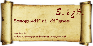 Somogyvári Ágnes névjegykártya